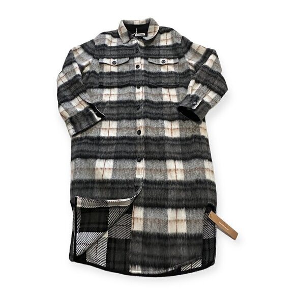 Reformation Ainslie Jacket/Coat in Plaid, Size M, New with Tags - Picture 9 of 16